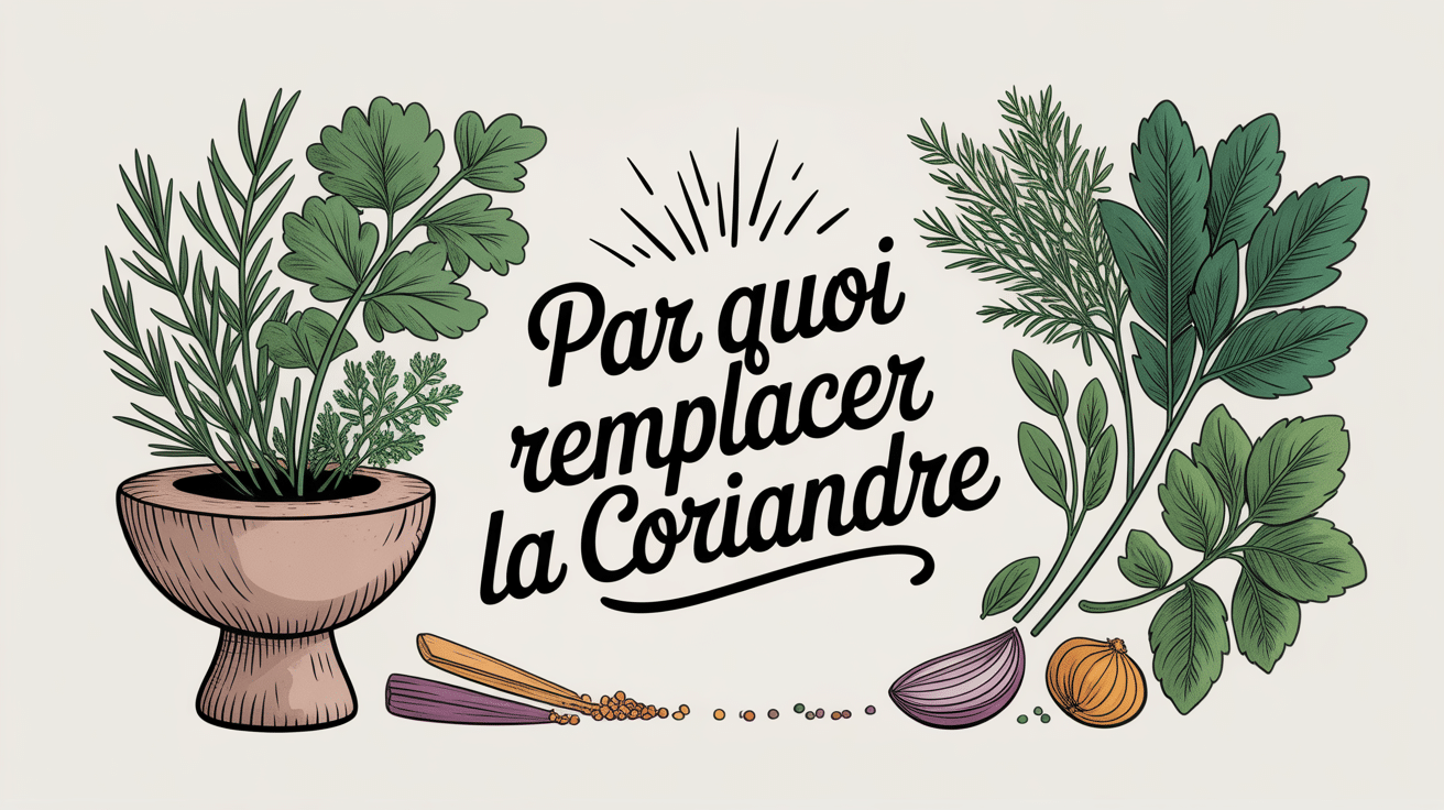 Remplacer la coriandre par quoi herbes fraîches et épices autour d un mortier
