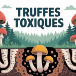 Alerte truffes toxiques forêt illustration