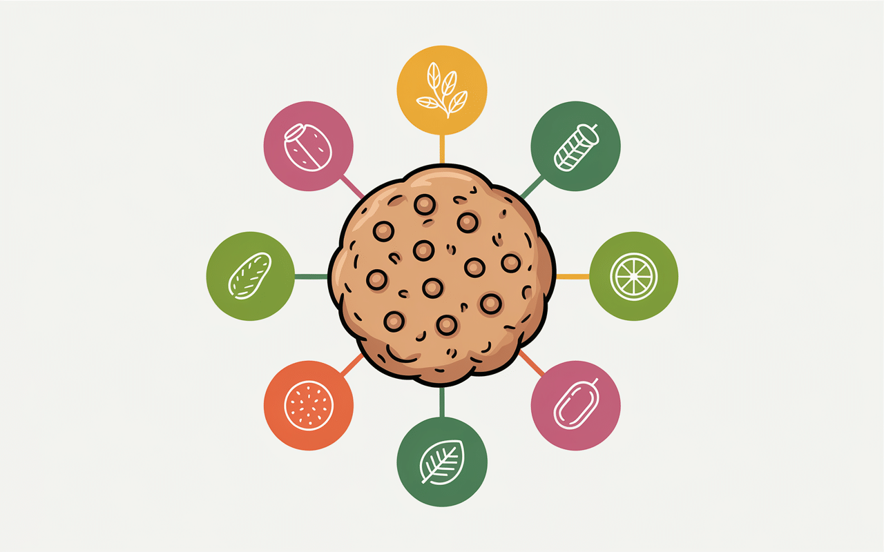 info nutrition cookies banane beurre de cacahuete protéines fibres