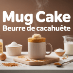 mug cake beurre de cacahuete moelleux cœur fondant