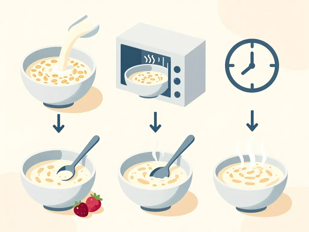 recette porridge micro onde étapes et cuisson