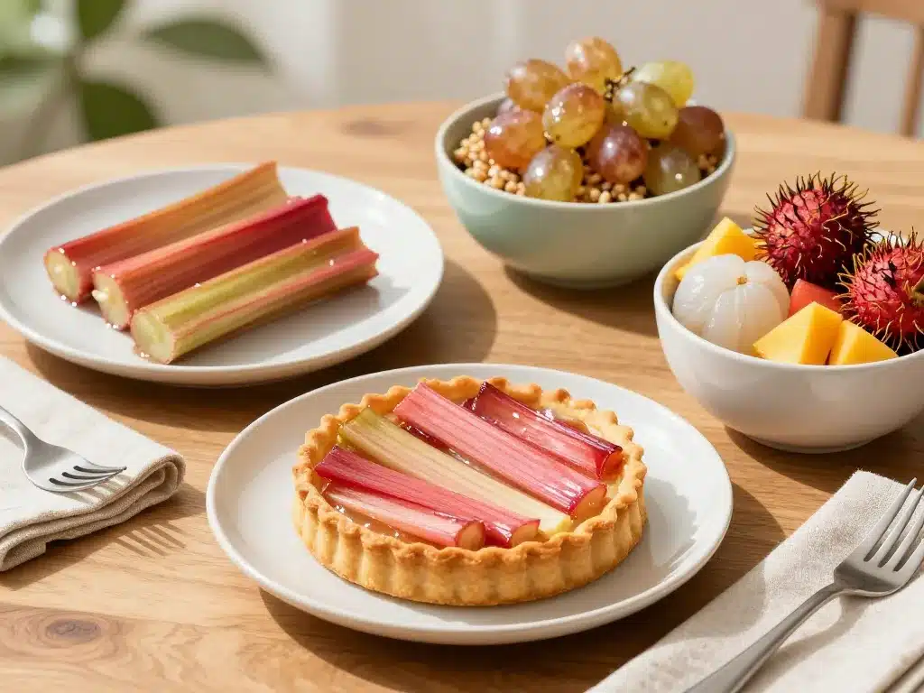 Recettes fruit en r rhubarbe raisin ramboutan