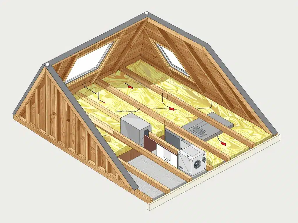 amenagement combles cout schema depenses renovation
