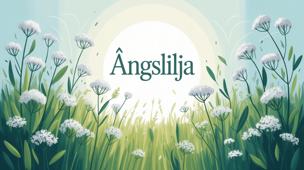 ängslilja vivace prairie nordique illustration