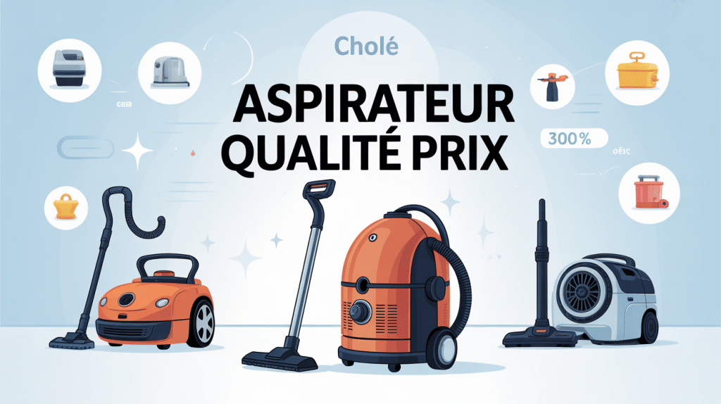Illustration aspirateur meilleur qualité prix différents modèles
