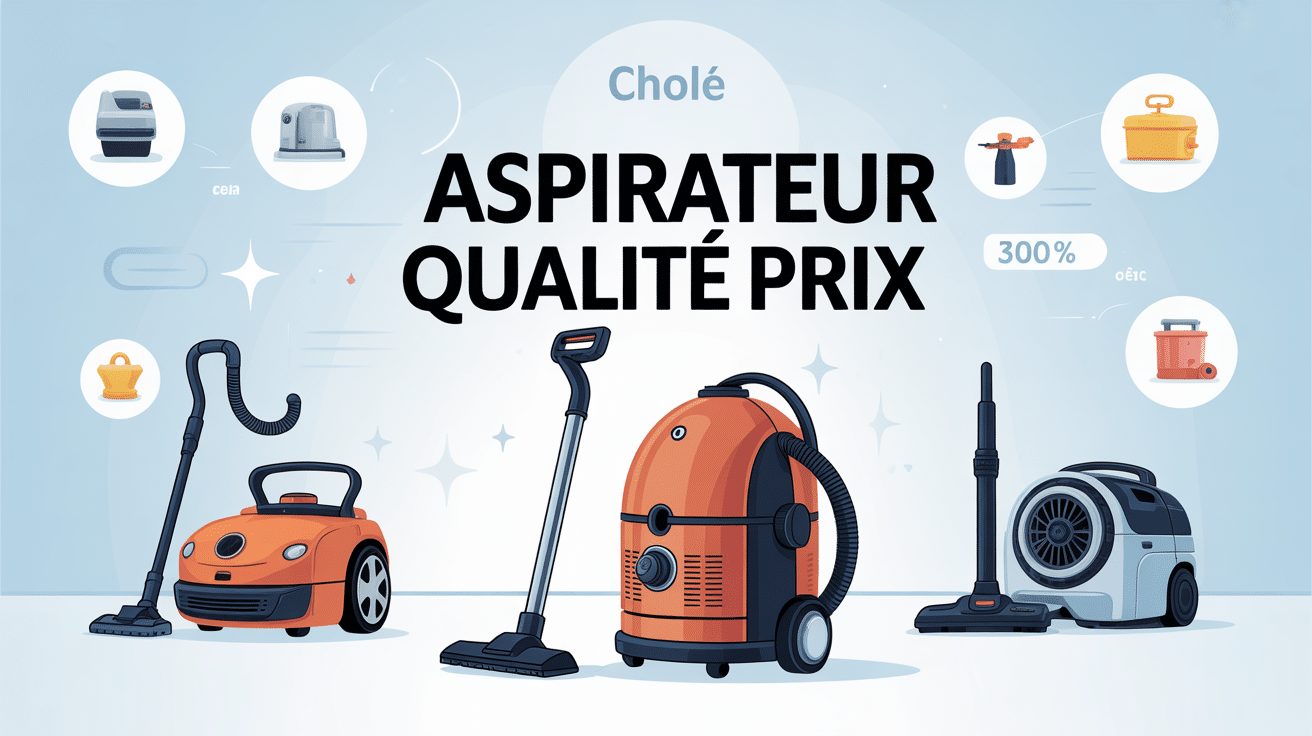 Illustration aspirateur meilleur qualité prix différents modèles