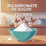 bicarbonate fourmis éloigne dans cuisine