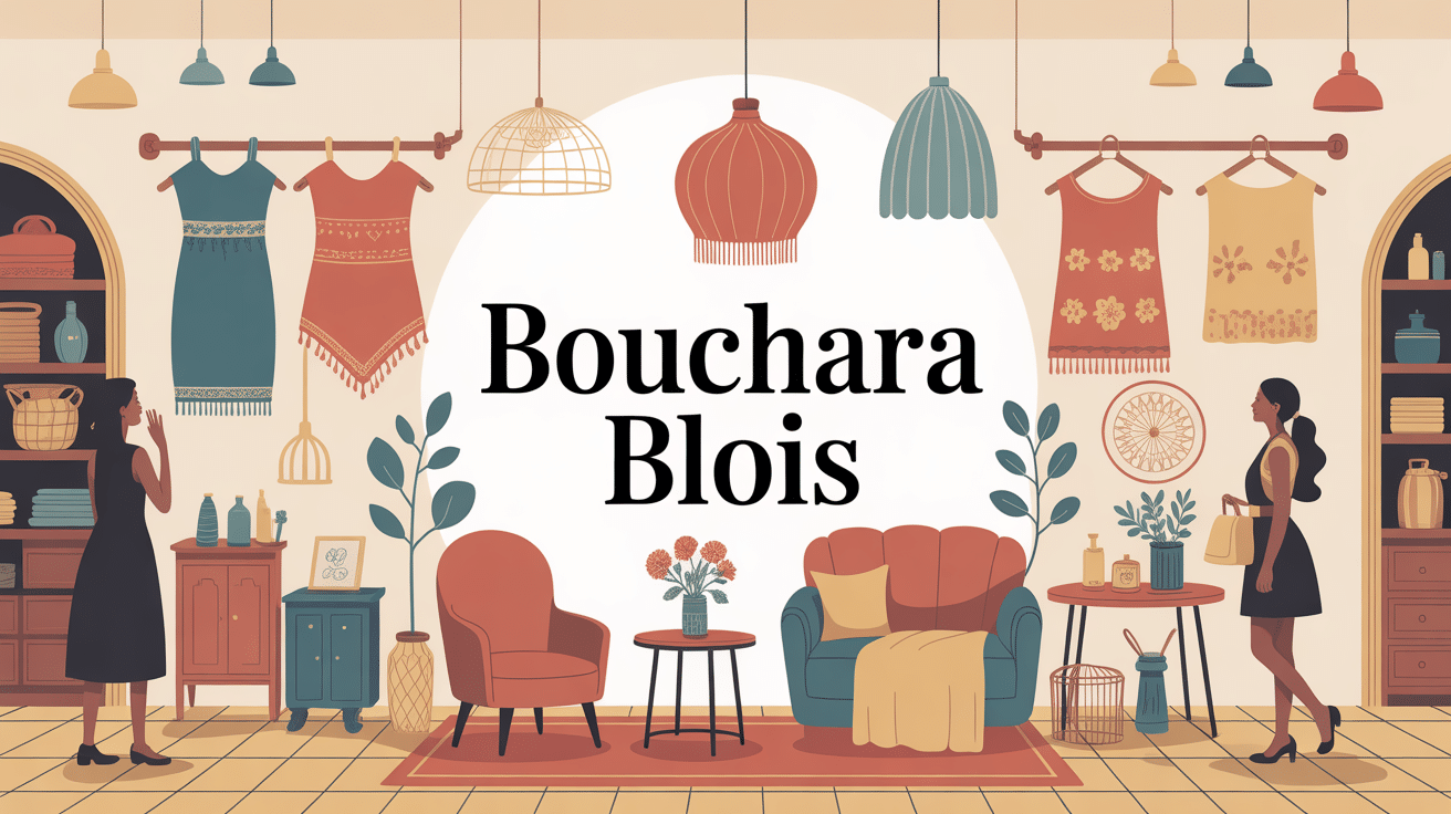 illustration magasin bouchara blois déco linge de maison