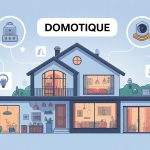 c'est quoi la domotique illustration vectorielle maison connectee