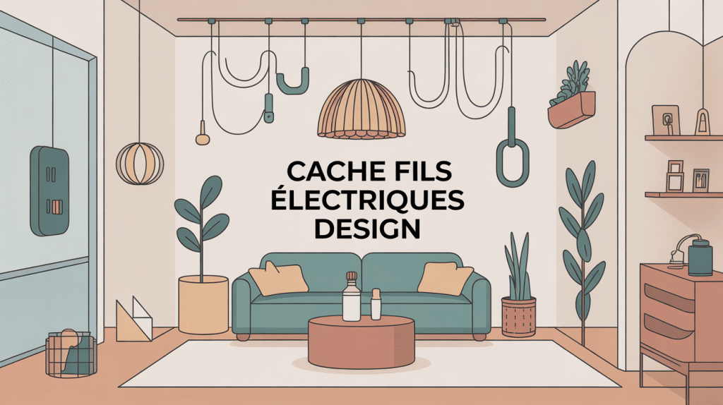 Intérieur moderne avec cache fils electriques design élégant