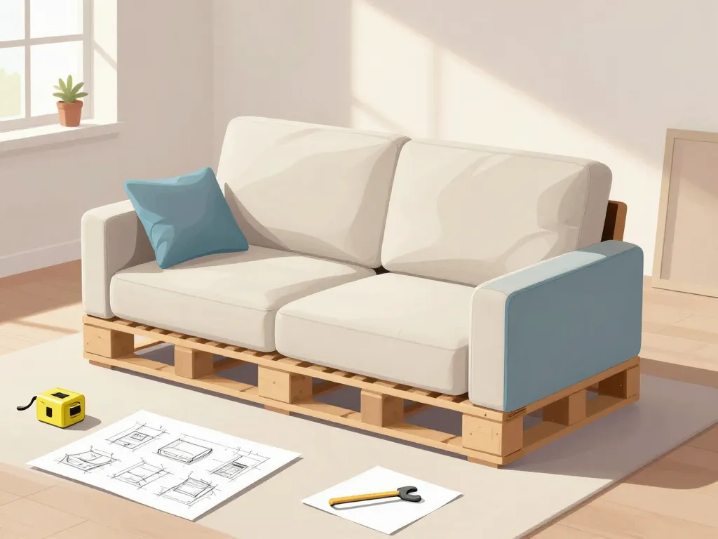 canapé palette dossier incliné plan et confort