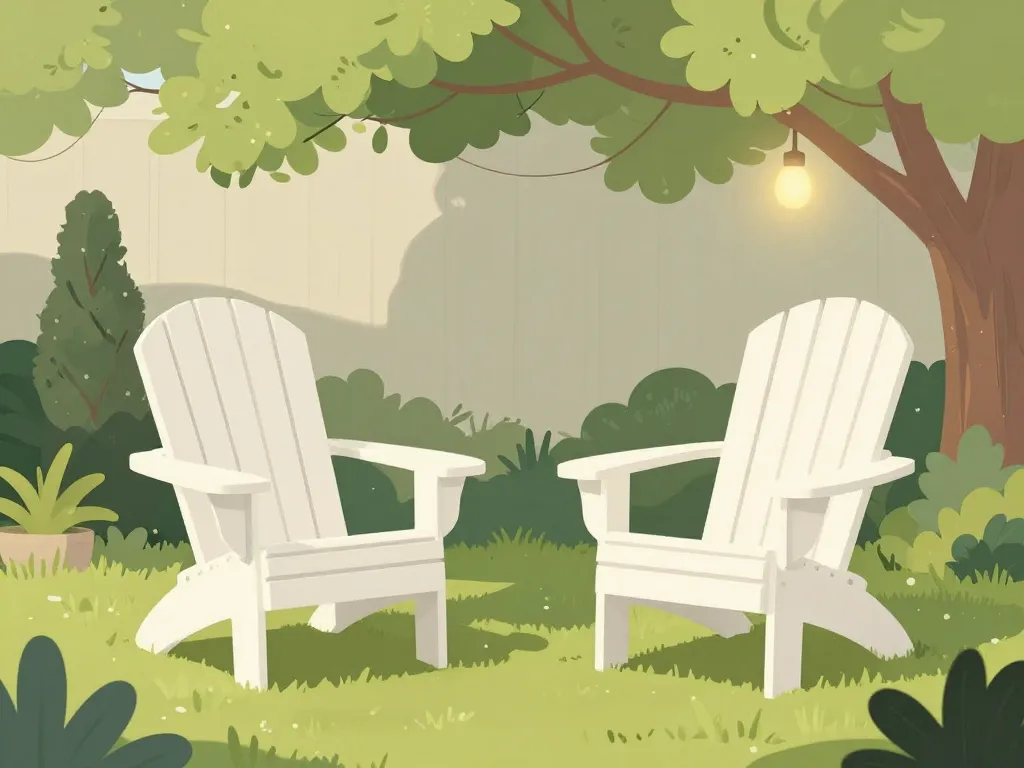 chaise adirondak moderne confortable au jardin