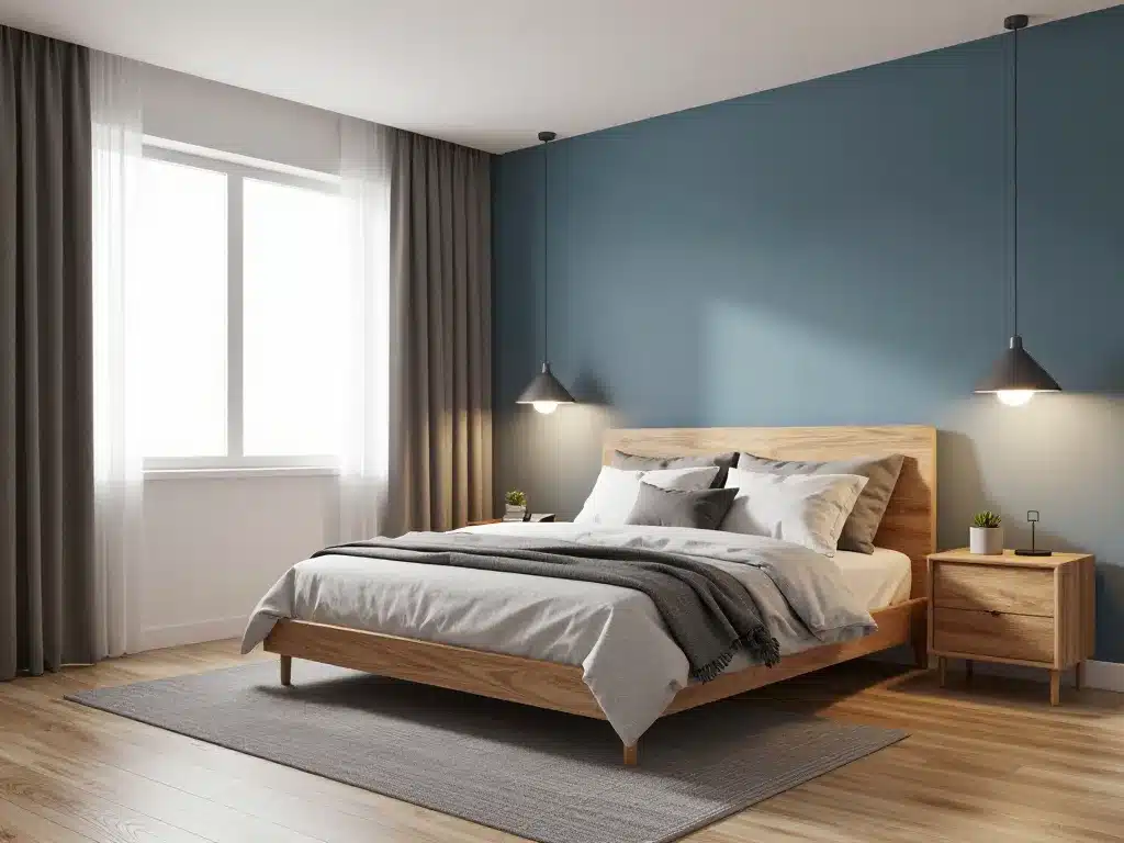 chambre en 3d ambiance réaliste harmonieuse