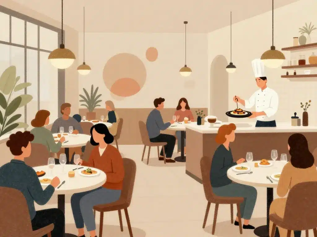 ambiance cuisine chez bruno feldkirch ouverture illustration restaurant