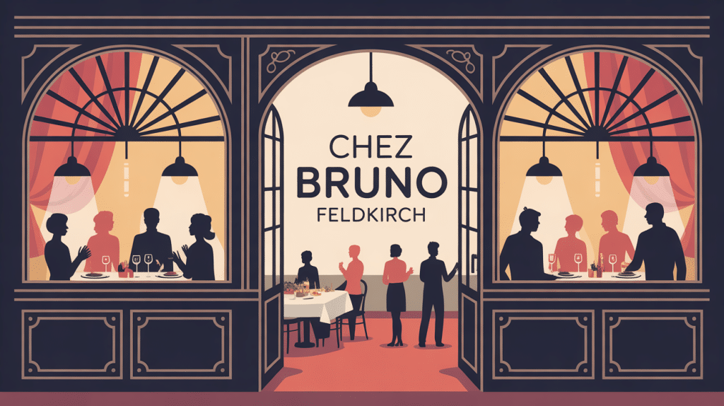 ouverture chez bruno feldkirch restaurant illustration ambiance conviviale