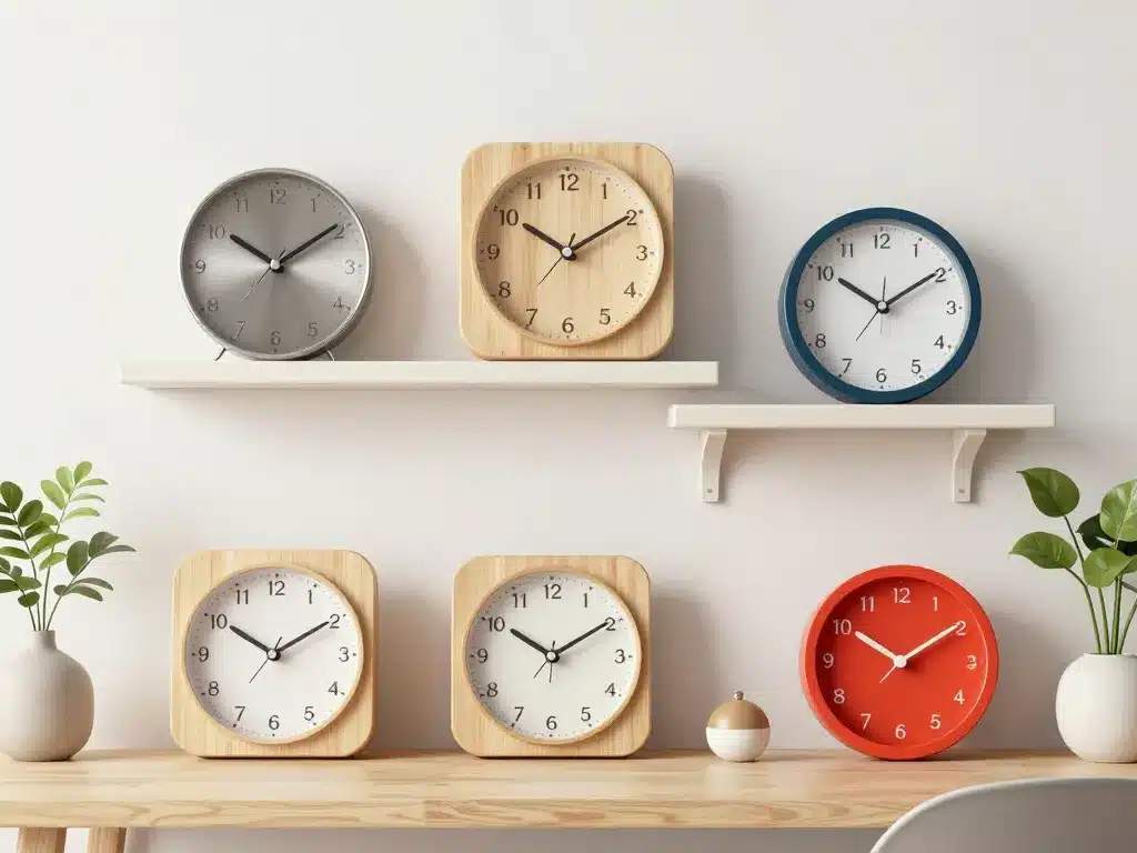 Modèles horloge flip flap intégration décoration