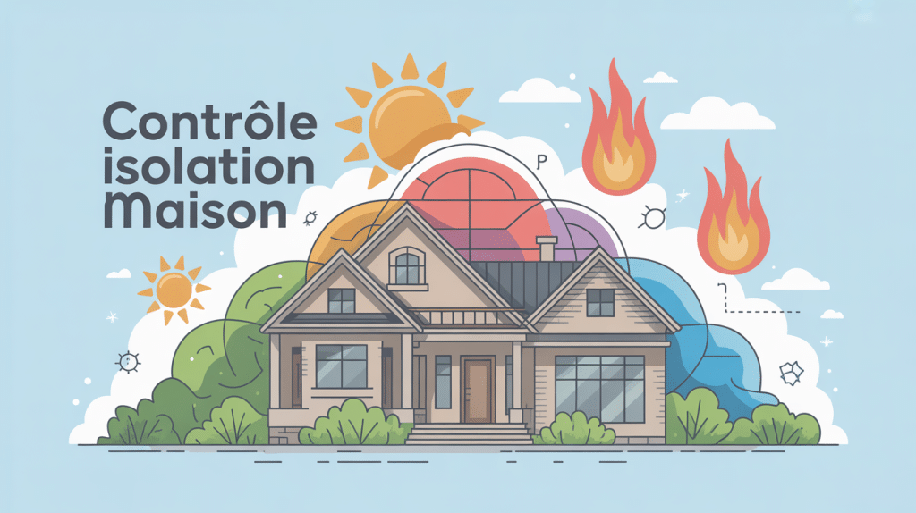 Contrôle isolation maison obligatoire illustration centrale moderne
