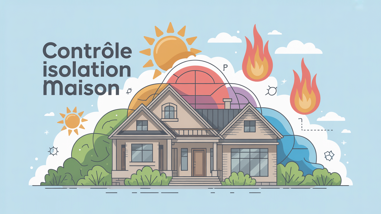 Contrôle isolation maison obligatoire illustration centrale moderne