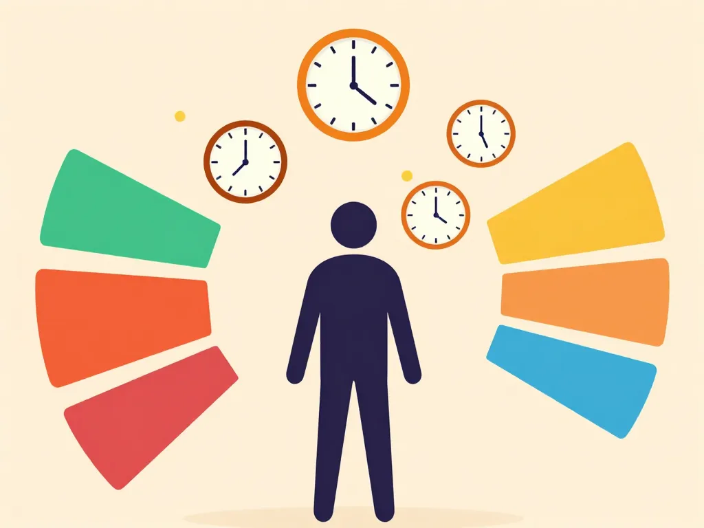 horloge du temps pour organisation et routines de la journée