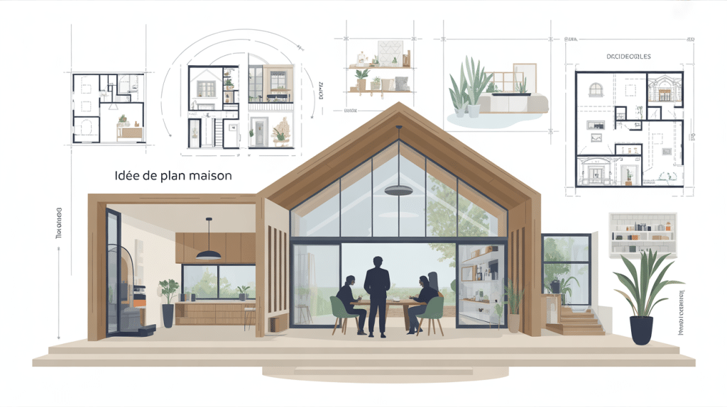 idee plan maison illustration moderne et fonctionnelle