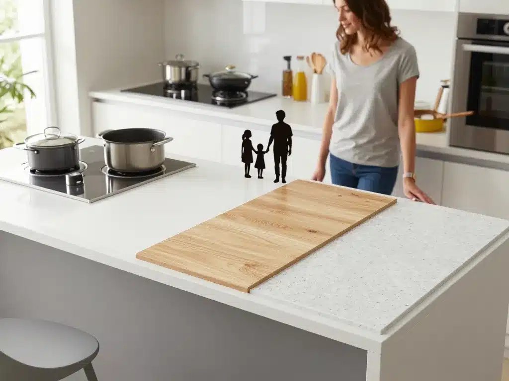 ikea cuisine plan de travail stratifié bois quartz