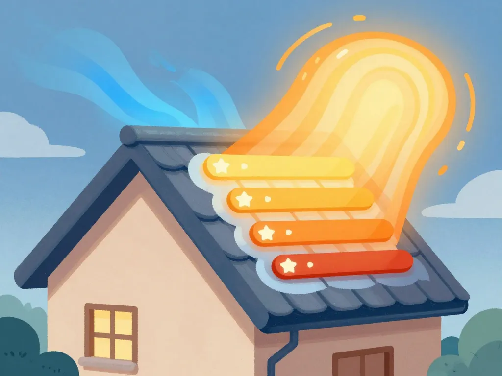 symbolique isolation des combles aménageables pertes chaleur