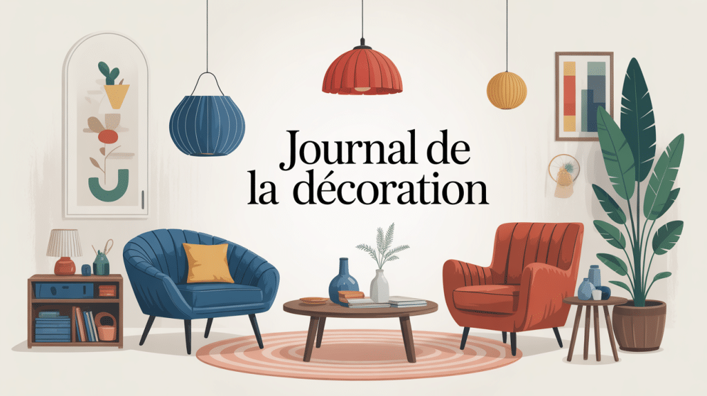 illustration journal de la decoration interieur tendance