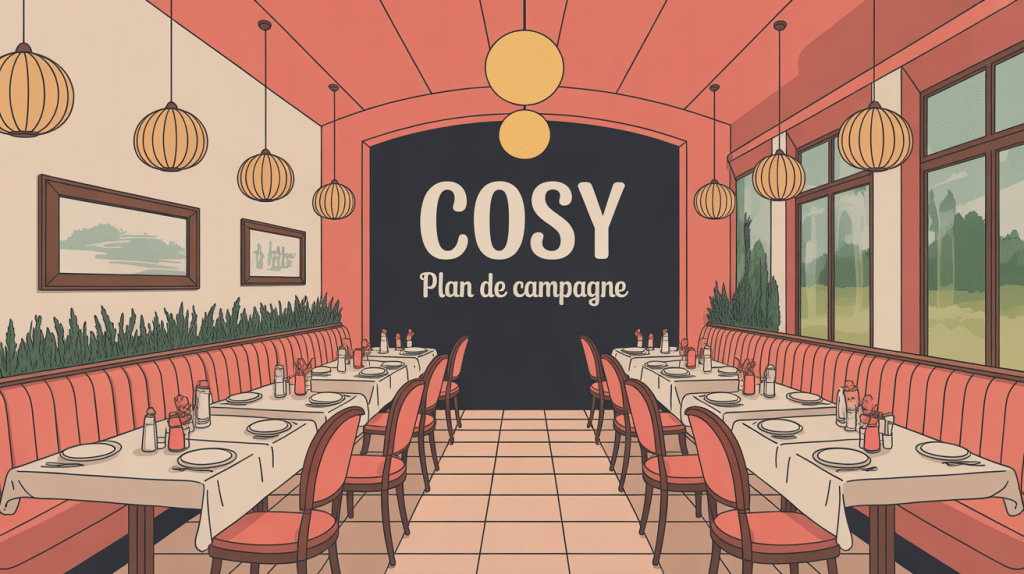 Le Cosy Plan de Campagne salle chaleureuse illustration SEO