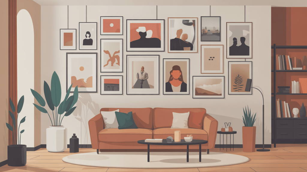 Mur cadre photo décoratif moderne élégant