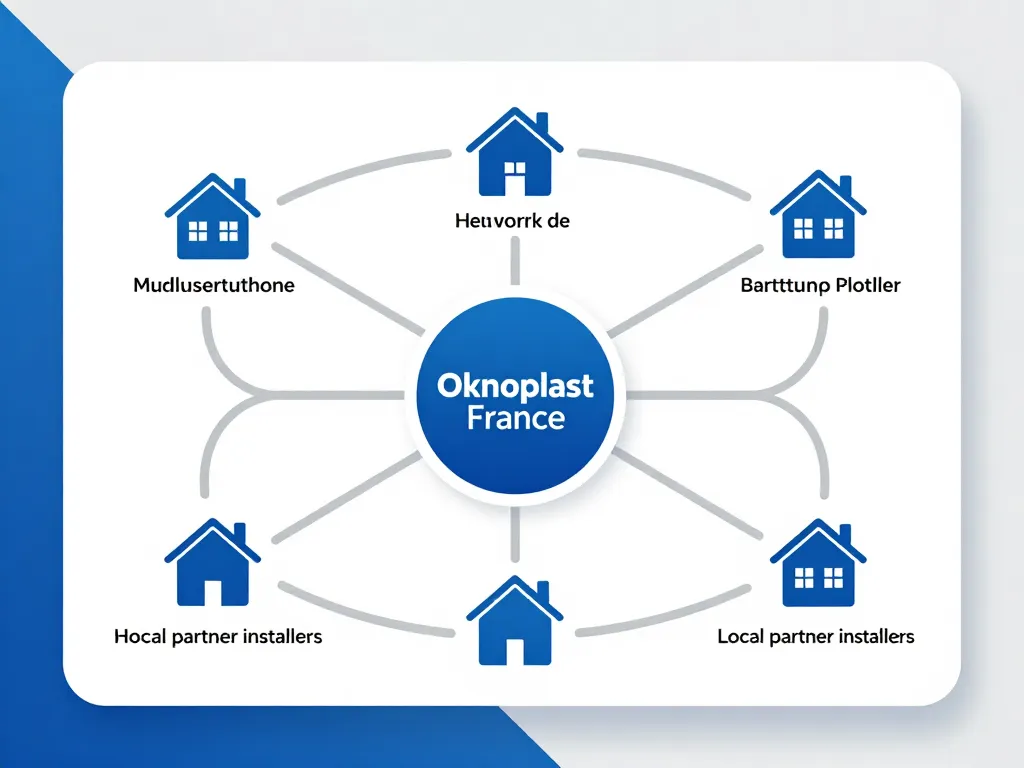 Oknoplast France schéma réseau distributeurs partenaires