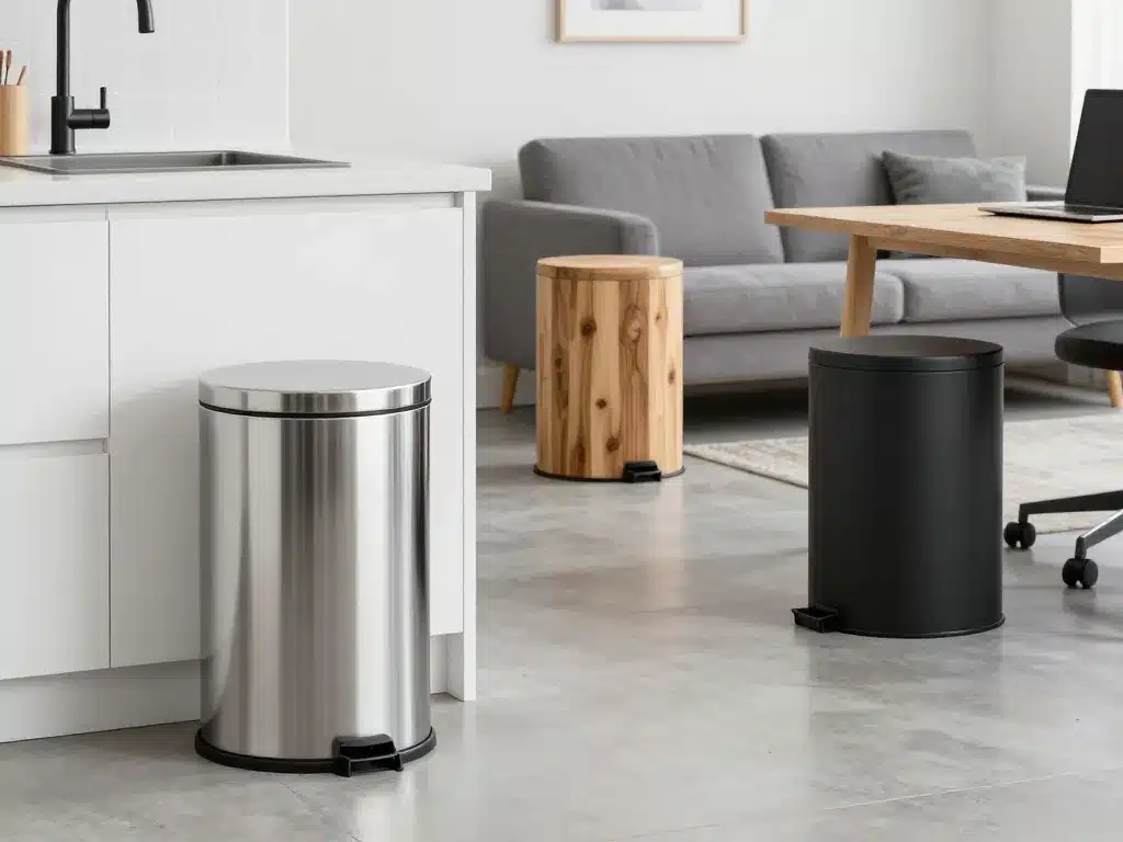 poubelle belle adaptée intérieur moderne