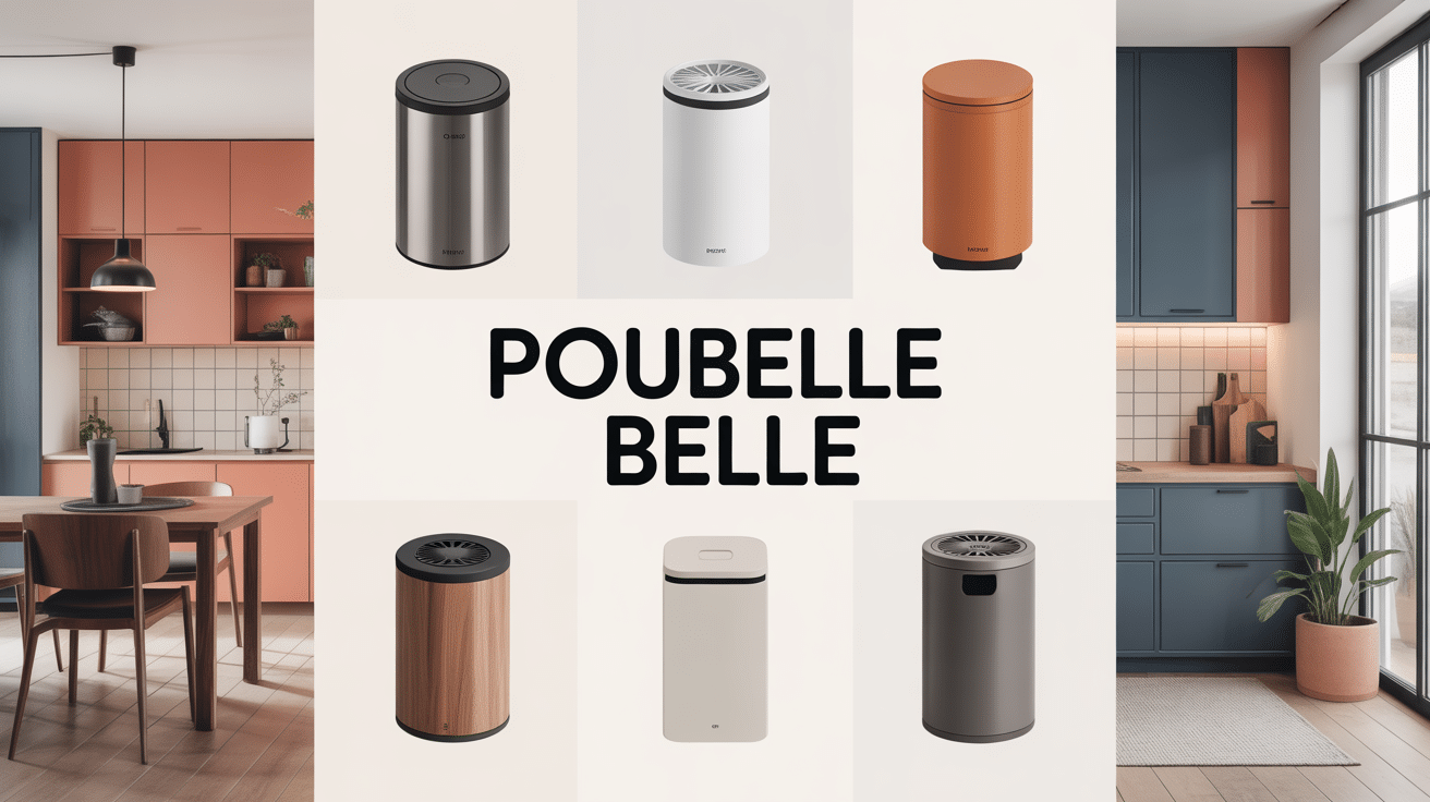poubelle belle design moderne intégrée décoration
