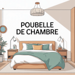 poubelle chambre décor moderne élégante discrète