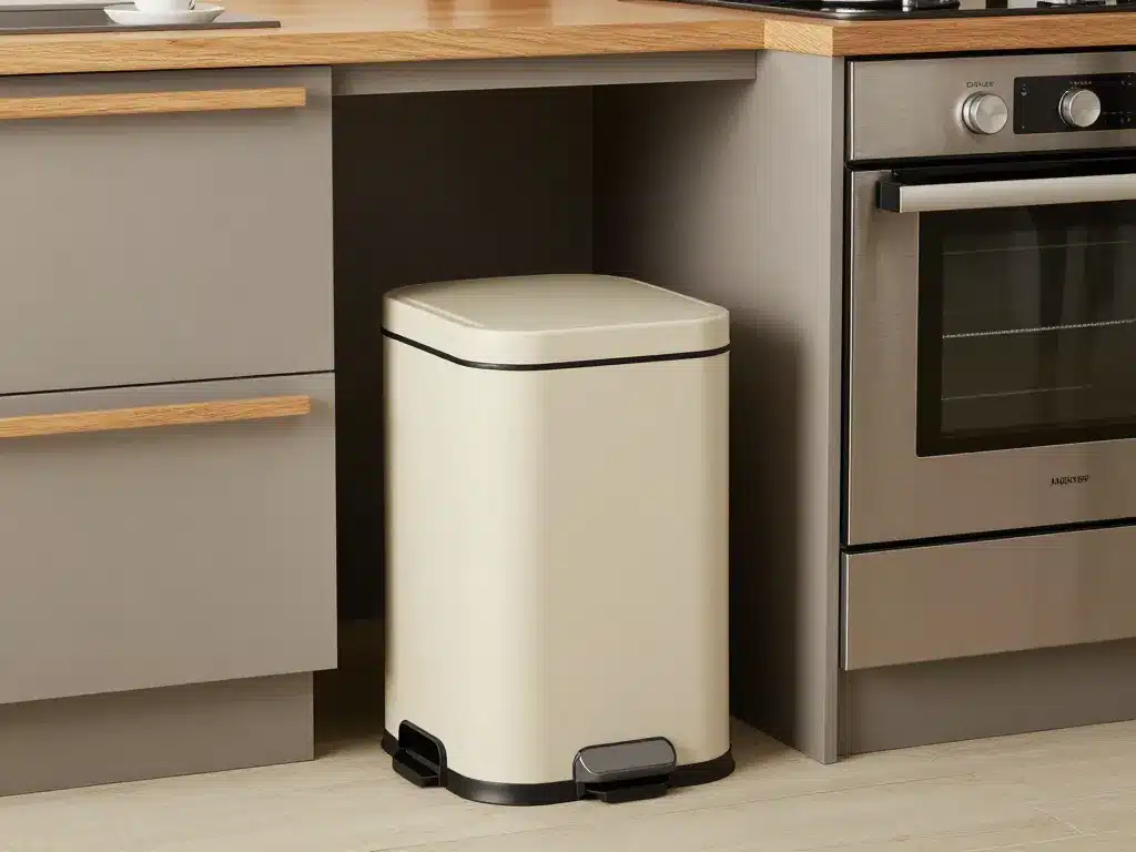 poubelle design cuisine intégrée déco moderne