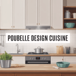 illustration poubelle design cuisine moderne