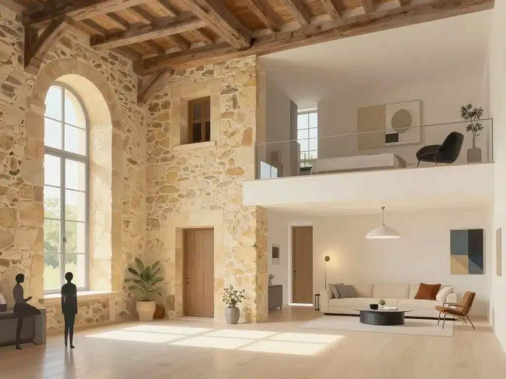 maison en meulière rénovation intérieur pierre et moderne SEO