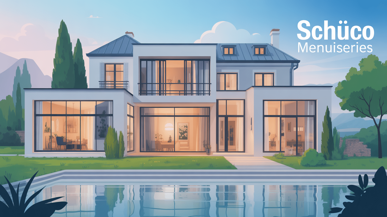 Schüco menuiseries haut de gamme maison moderne