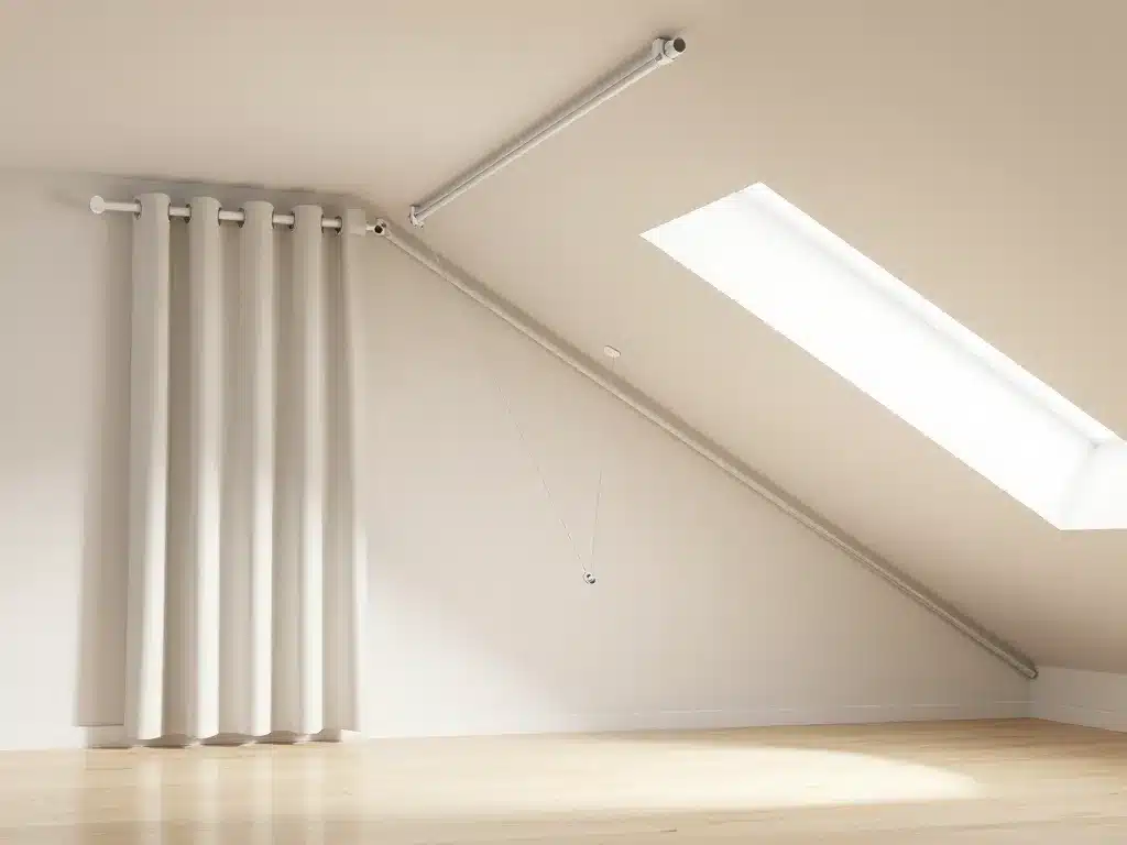 différents systèmes fixation rideau sous pente