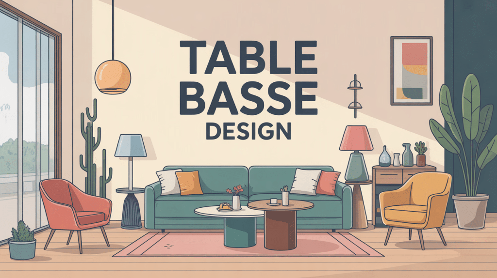 Salon avec tables basse design made in design styles variés