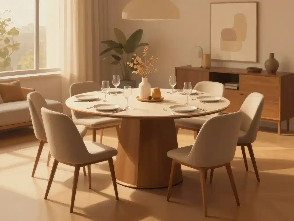 Configuration réelle table ronde 150 cm combien de personnes