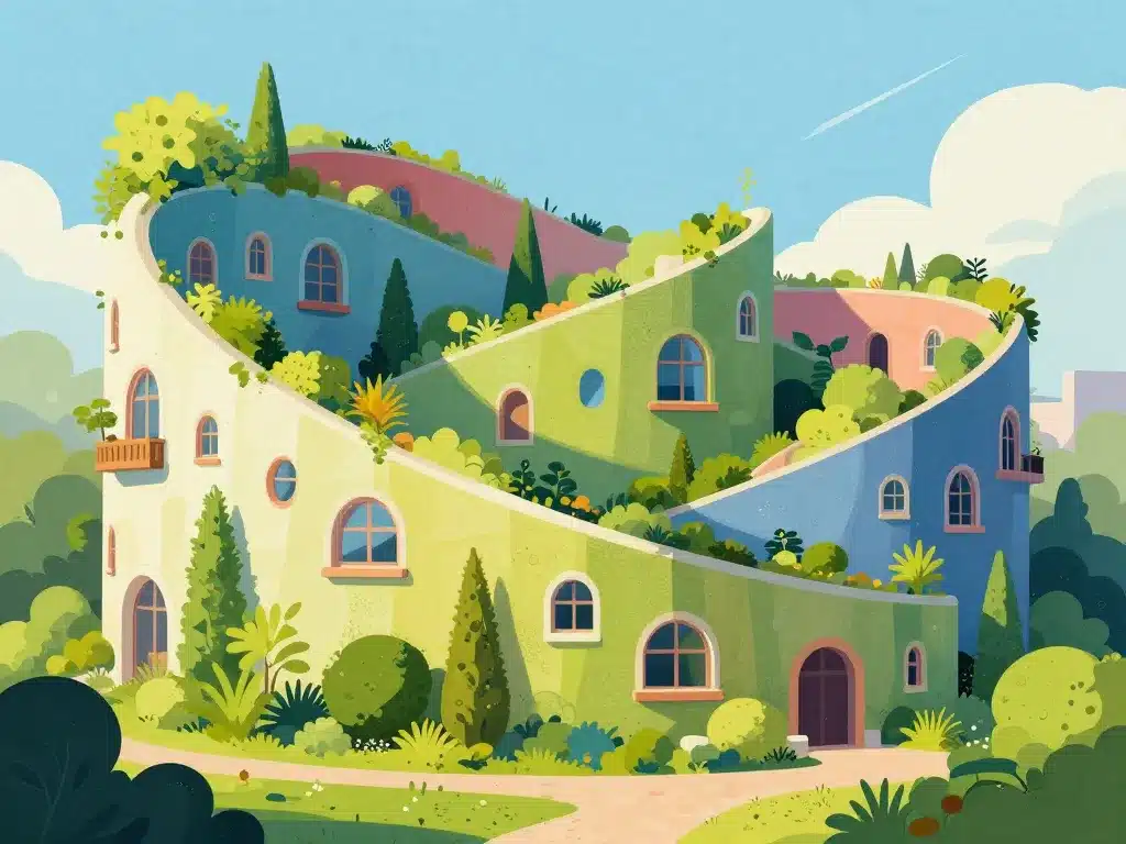 origine waldspirale architecture végétalisée