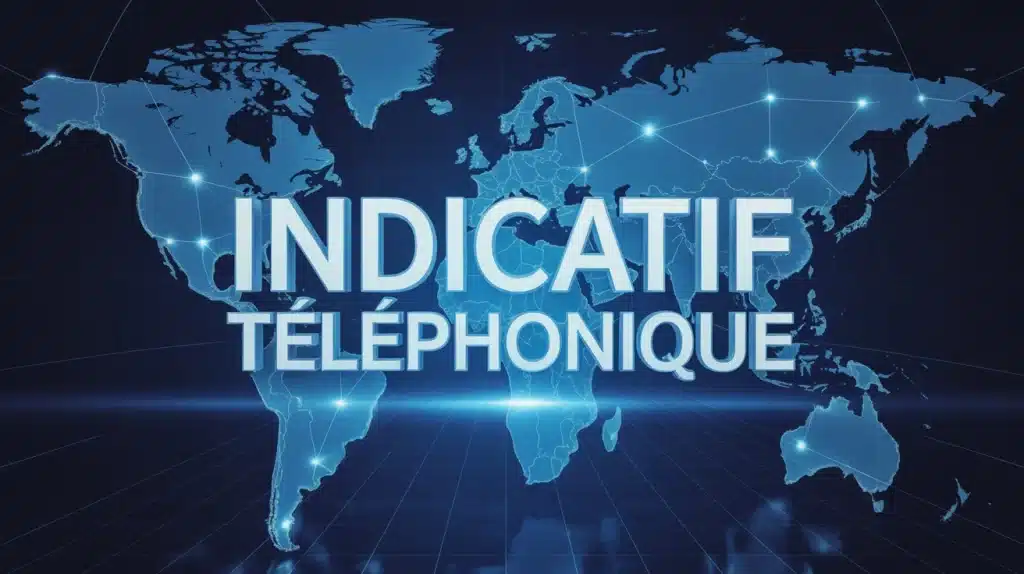 Carte du monde avec lignes de connexion indicatif téléphonique