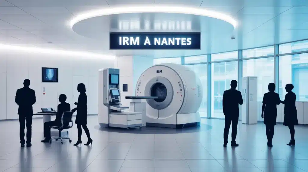 centre d'imagerie moderne pour IRM à Nantes avec patients et machine
