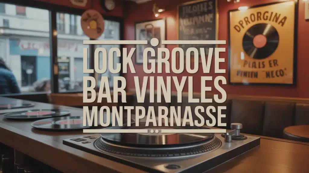 Lock Groove bar vinyles Montparnasse platine vinyle rétro