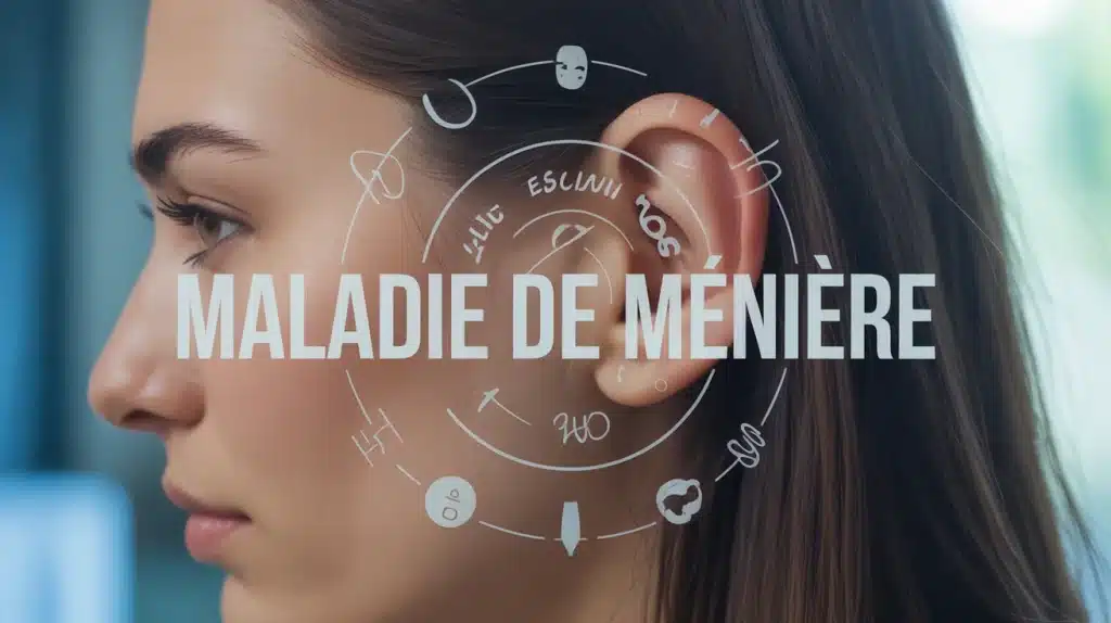 Illustration oreille interne maladie de Ménière équilibre vertiges