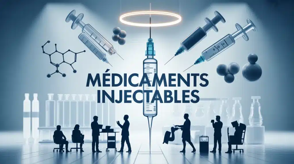 illustration seringue pré-remplie médicaments injectables