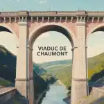 Illustration vectorielle du viaduc de Chaumont en pierre calcaire