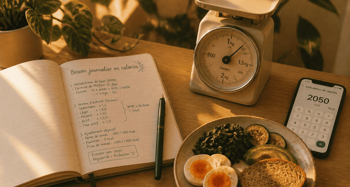 besoin journalier calories calcul carnet cuisine