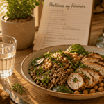 combien de proteine par jour pour une femme pour maigrir assiette équilibrée