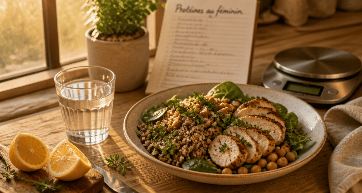 combien de proteine par jour pour une femme pour maigrir assiette équilibrée